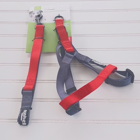 🎉 HP- Nunbell Two Tone Nylon Pet Leash & Harness Set - Picture 2 of 11